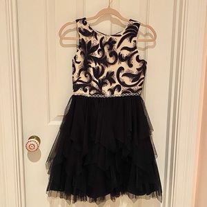 Rare Editions Navy Blue Formal Dress